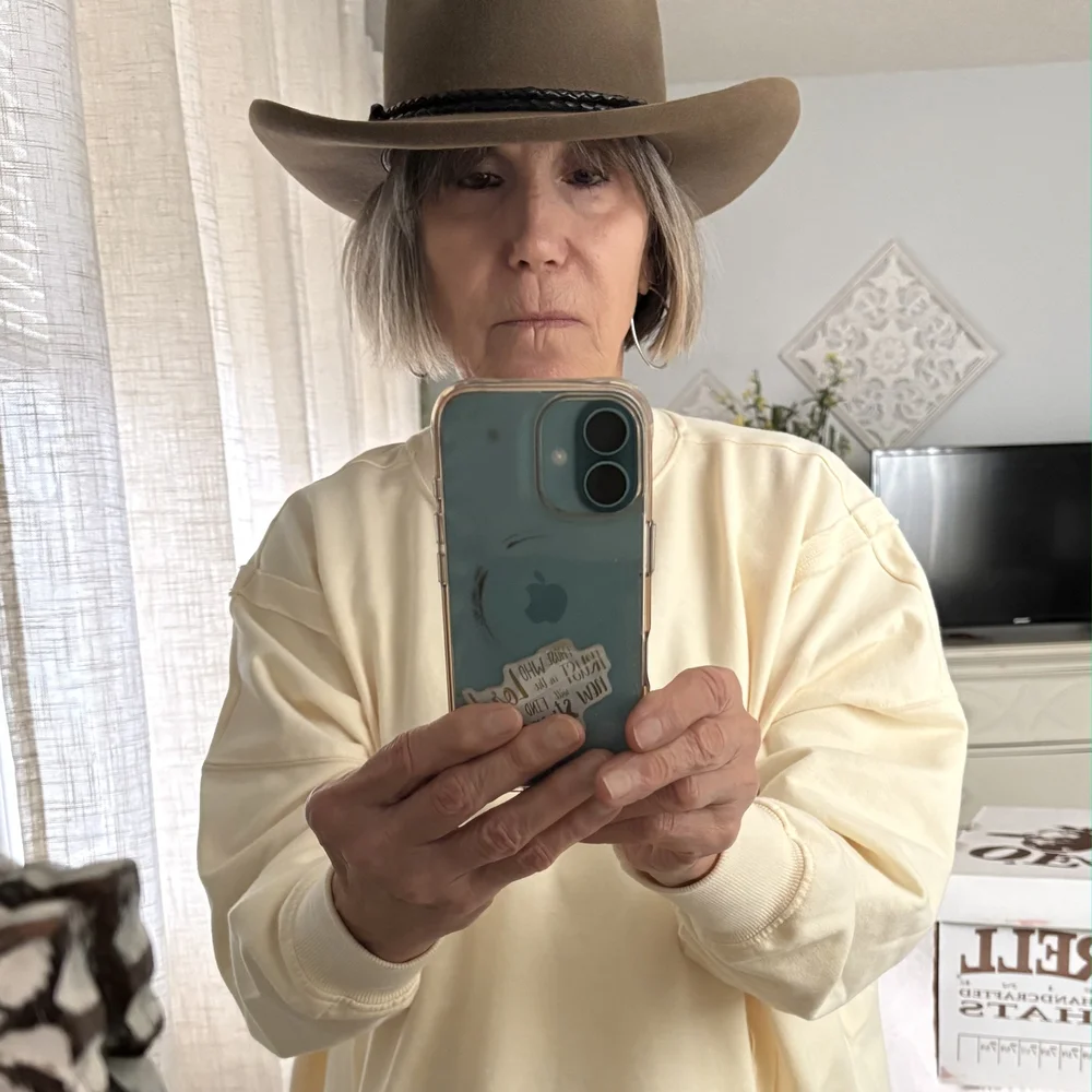 O'Farrell Brown Cowboy Hat with Black Braided Band, Size Small, 6.5-7 - Picture 2 of 13